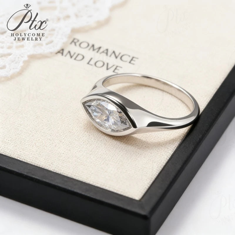 14k gold lab diamond modern wedding band